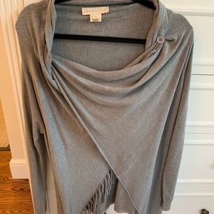 Lovestitch Grey fringe light weight sweater